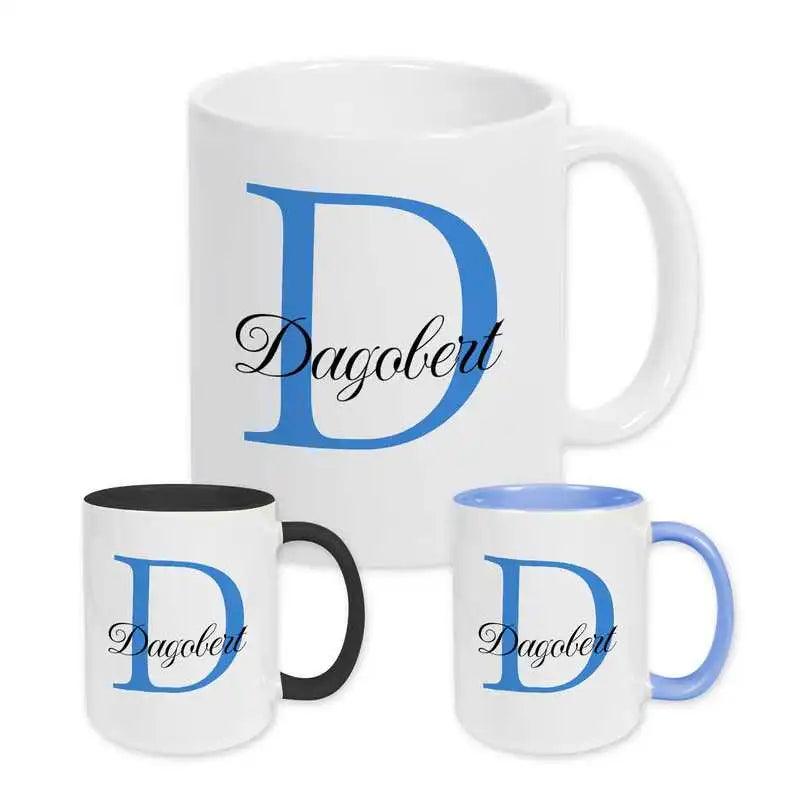 Keramik Tasse mit Namen | Motiv 3 | Dagobert - Druckerino