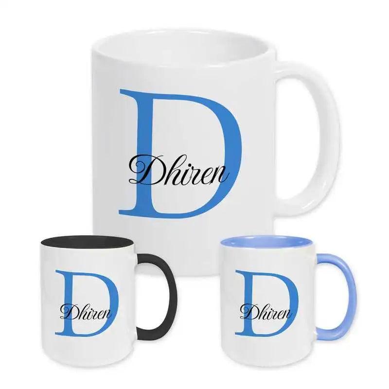 Keramik Tasse mit Namen | Motiv 3 | Dhiren - Druckerino