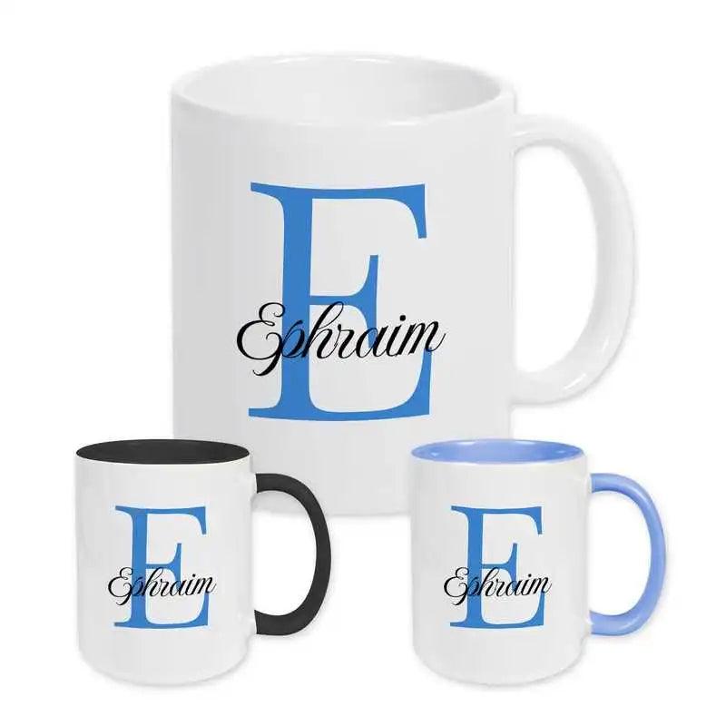 Keramik Tasse mit Namen | Motiv 3 | Ephraim - Druckerino