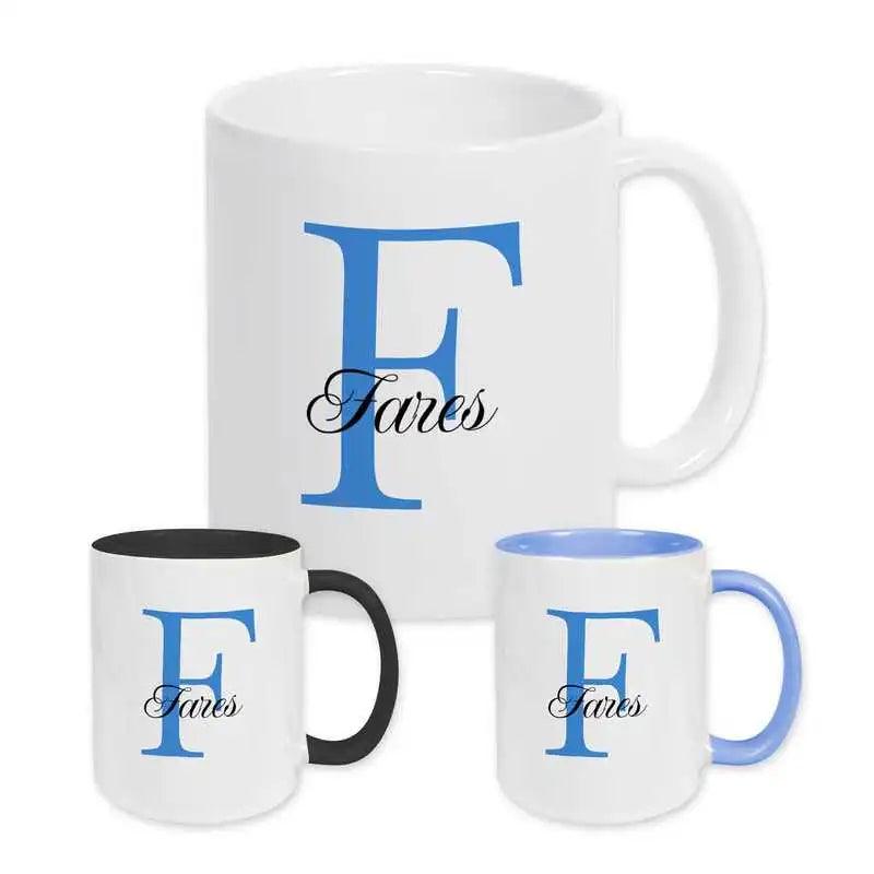 Keramik Tasse mit Namen | Motiv 3 | Fares - Druckerino