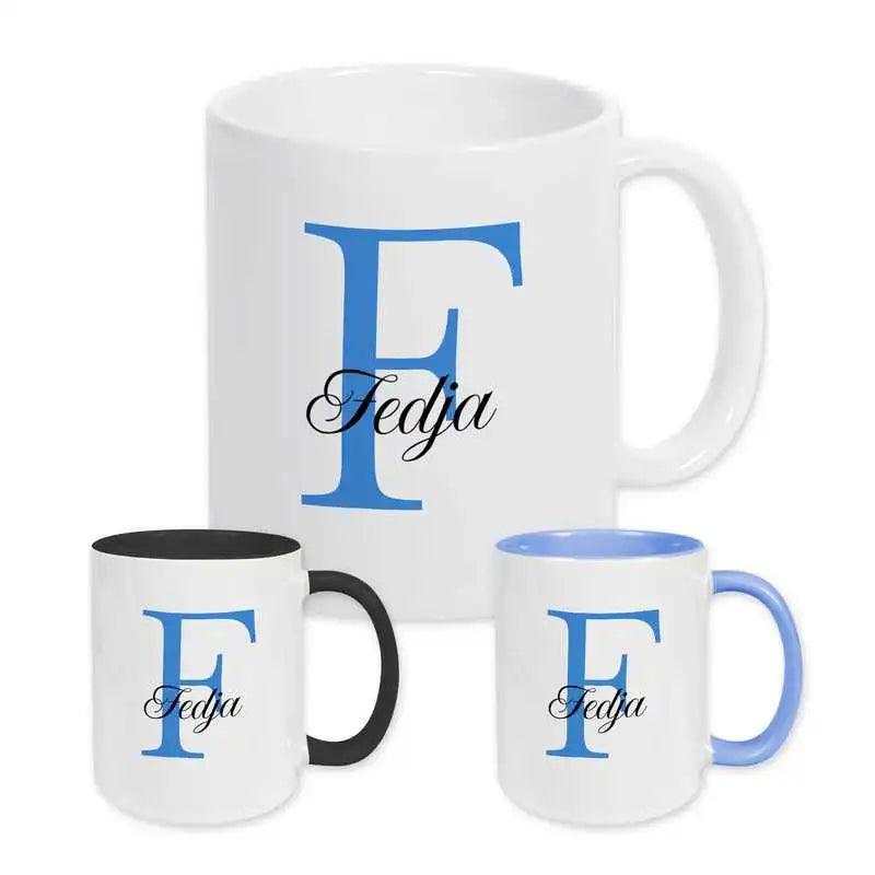 Keramik Tasse mit Namen | Motiv 3 | Fedja - Druckerino
