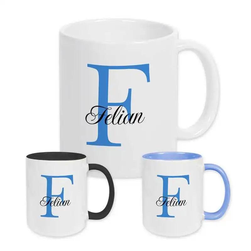 Keramik Tasse mit Namen | Motiv 3 | Felian - Druckerino