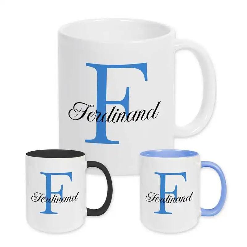 Keramik Tasse mit Namen | Motiv 3 | Ferdinand - Druckerino