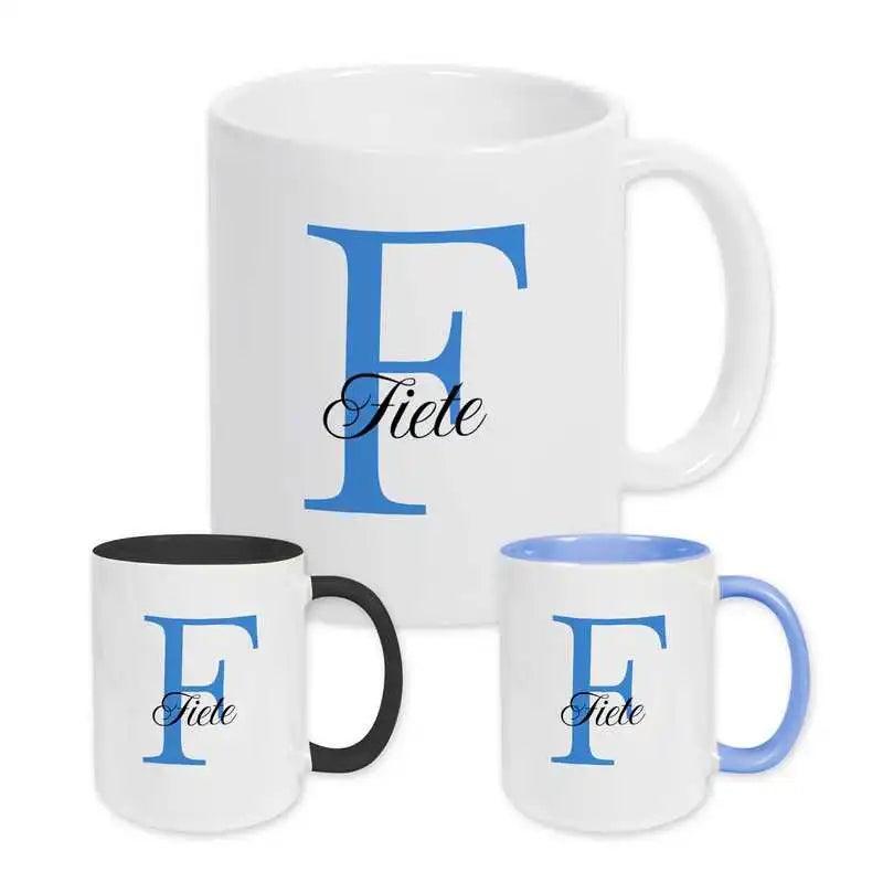 Keramik Tasse mit Namen | Motiv 3 | Fiete - Druckerino