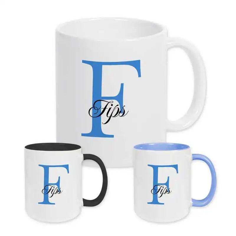 Keramik Tasse mit Namen | Motiv 3 | Fips - Druckerino