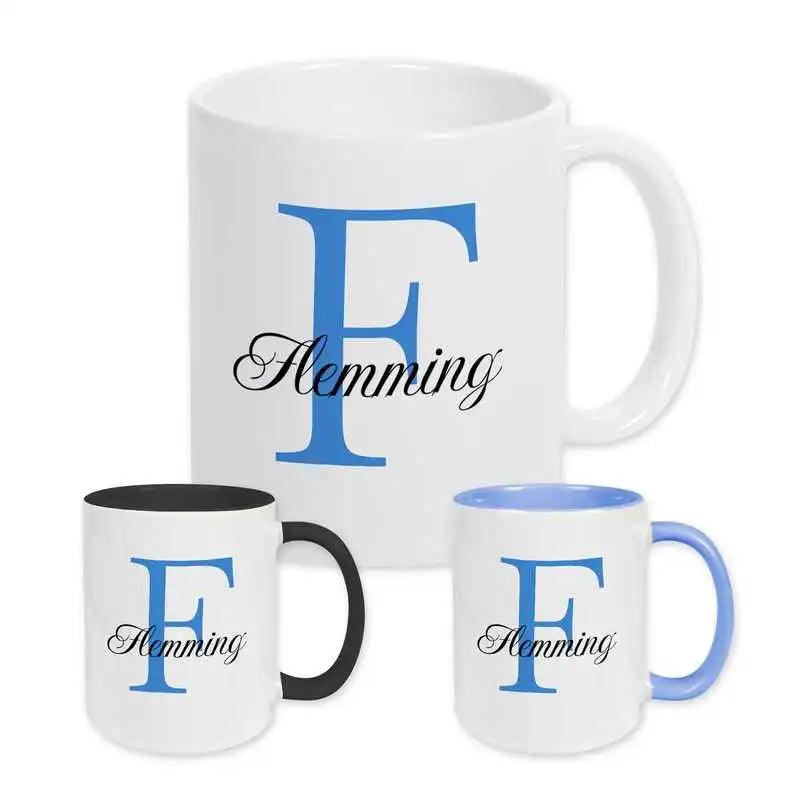 Keramik Tasse mit Namen | Motiv 3 | Flemming - Druckerino
