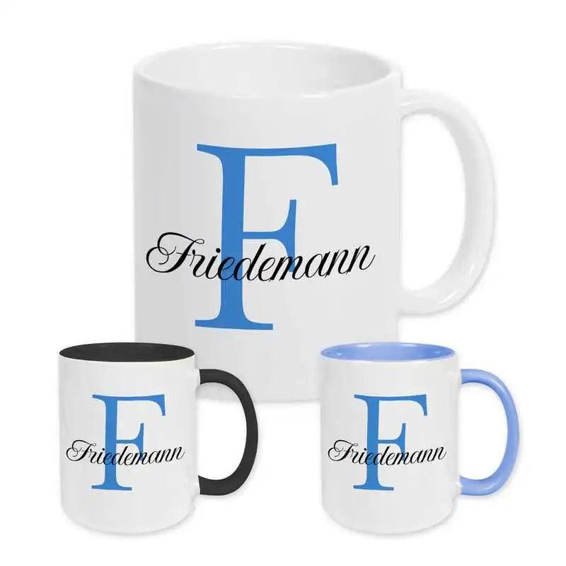 Keramik Tasse mit Namen | Motiv 3 | Friedemann - Druckerino