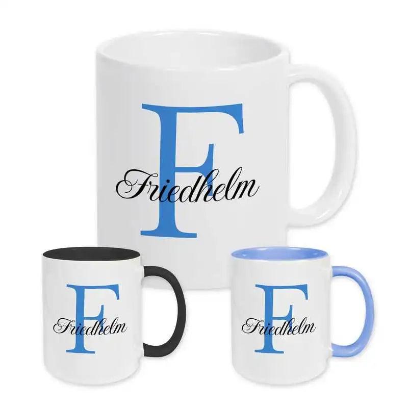 Keramik Tasse mit Namen | Motiv 3 | Friedhelm - Druckerino