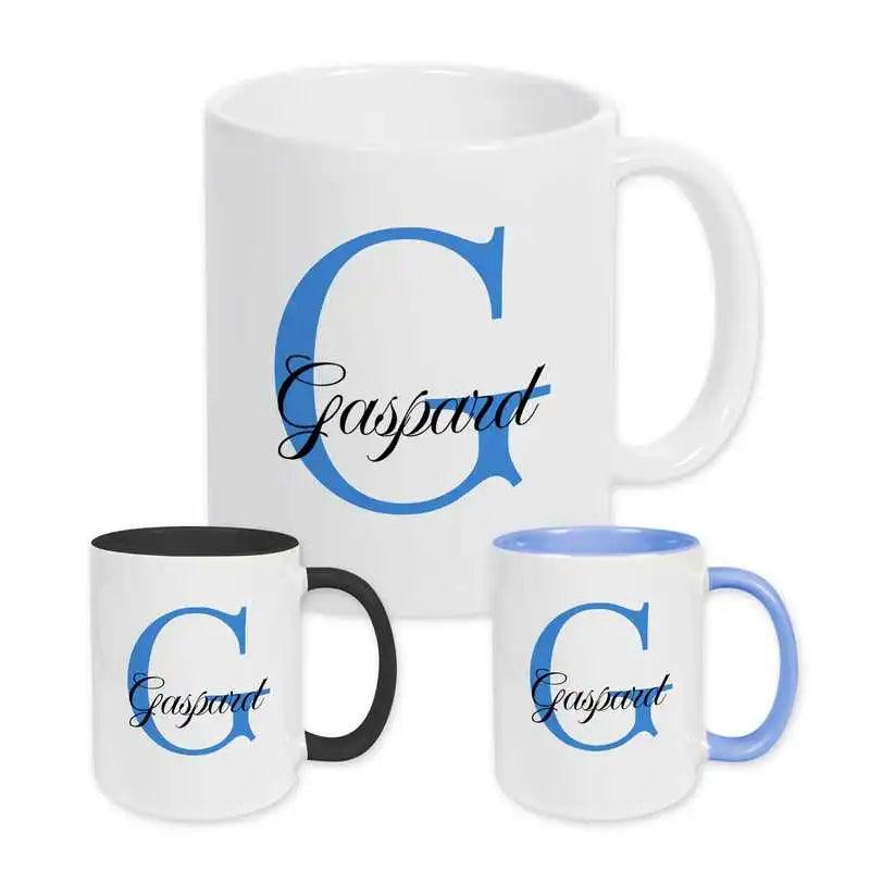 Keramik Tasse mit Namen | Motiv 3 | Gaspard - Druckerino