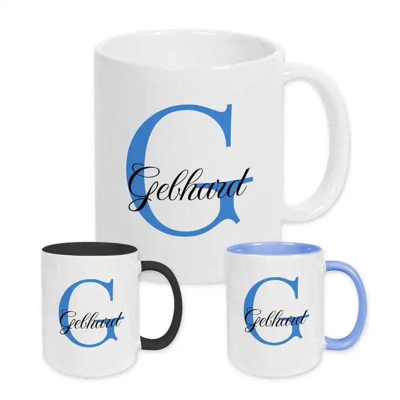 Keramik Tasse mit Namen | Motiv 3 | Gebhard - Druckerino