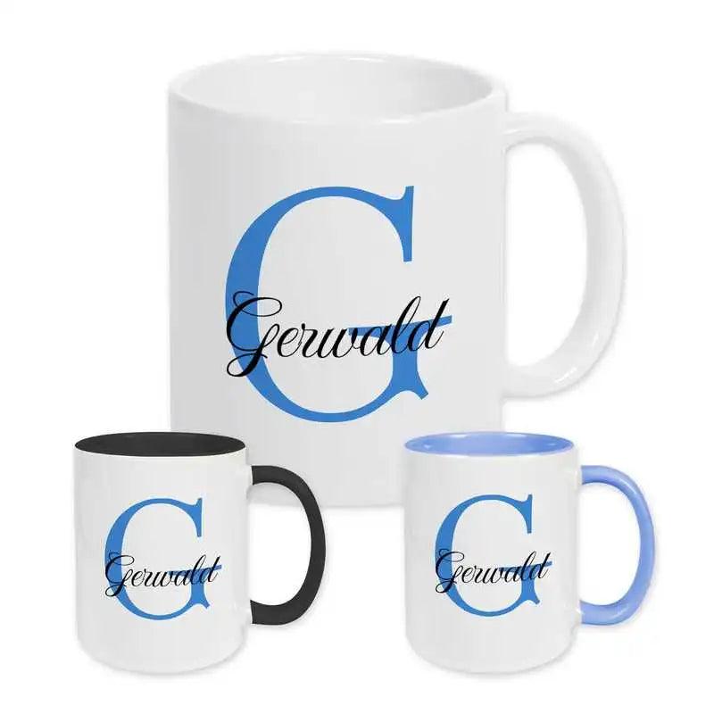Keramik Tasse mit Namen | Motiv 3 | Gerwald - Druckerino