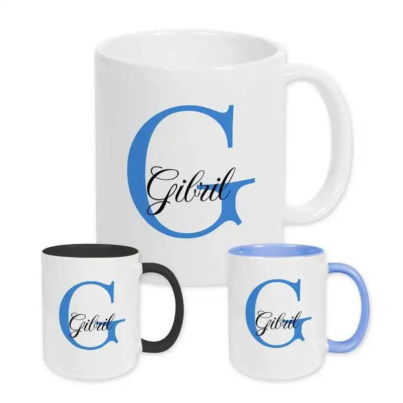 Keramik Tasse mit Namen | Motiv 3 | Gibril - Druckerino