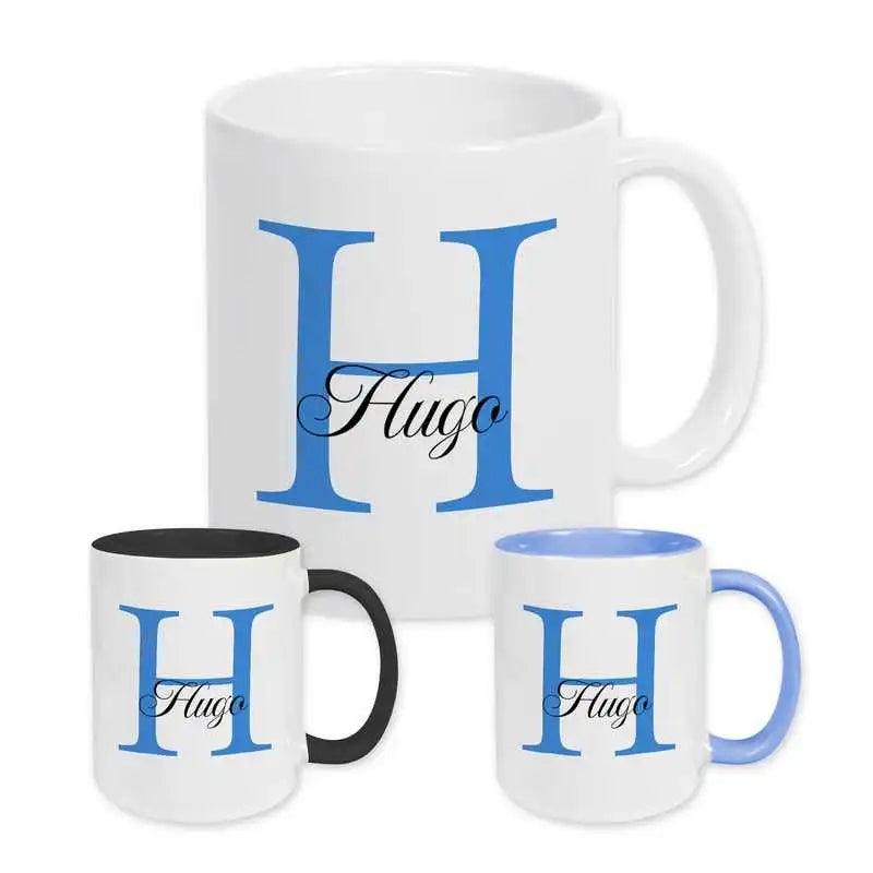 Keramik Tasse mit Namen | Motiv 3 | Hugo - Druckerino