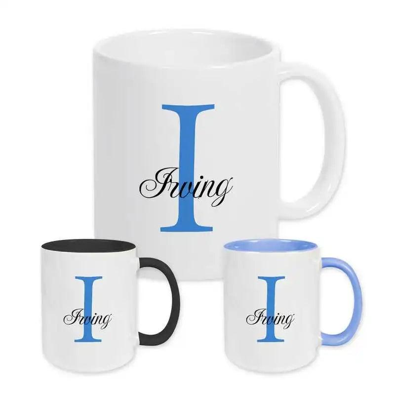 Keramik Tasse mit Namen | Motiv 3 | Irving - Druckerino