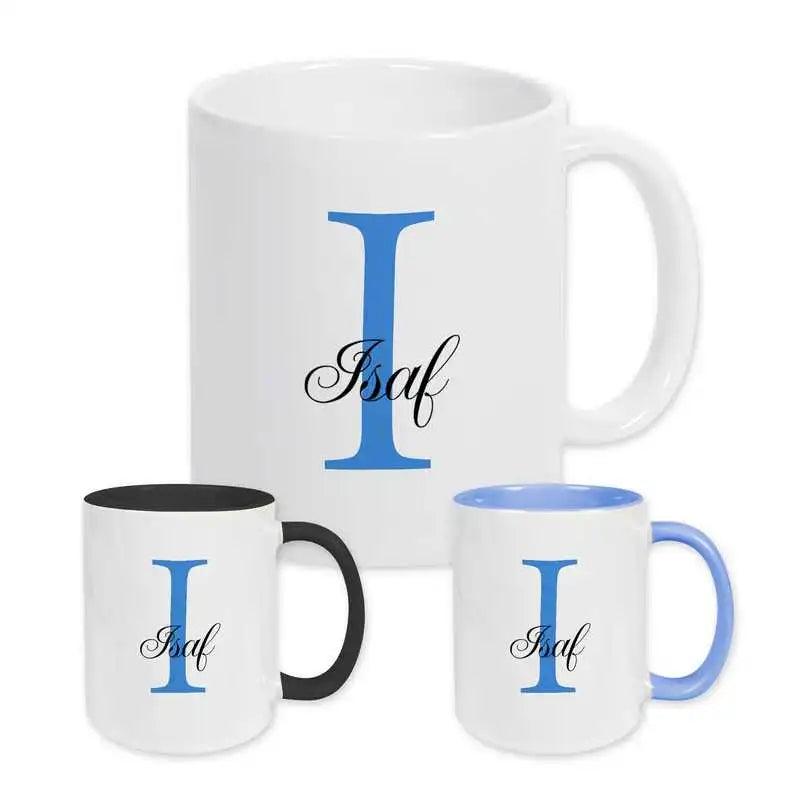 Keramik Tasse mit Namen | Motiv 3 | Isaf - Druckerino