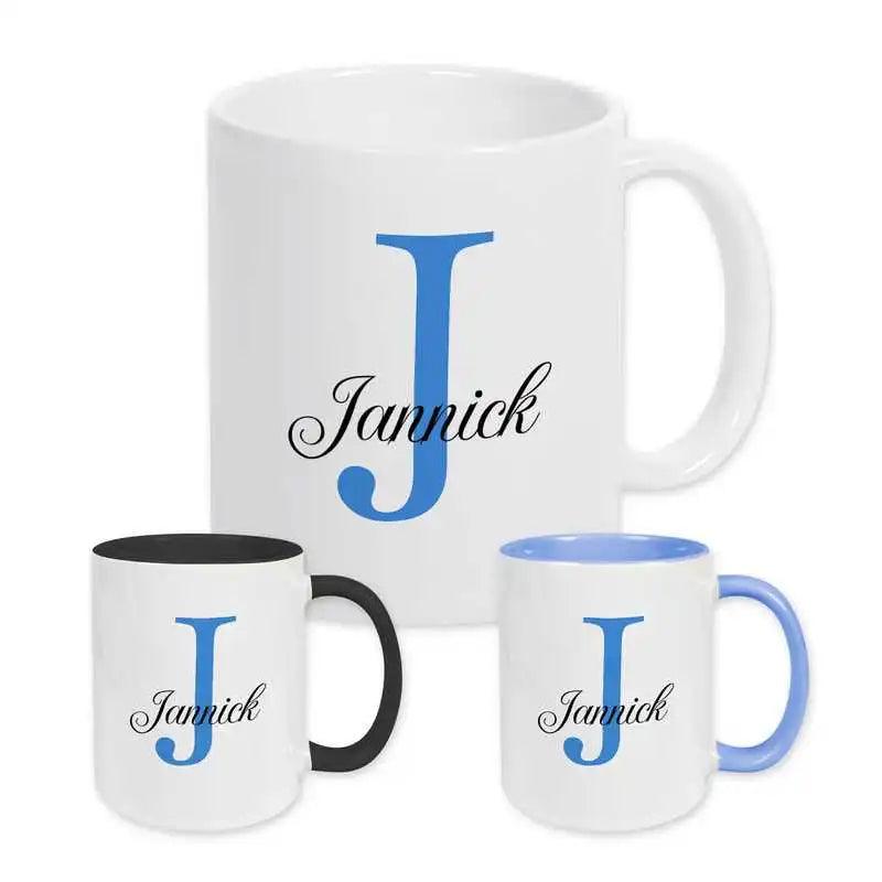 Keramik Tasse mit Namen | Motiv 3 | Jannick - Druckerino