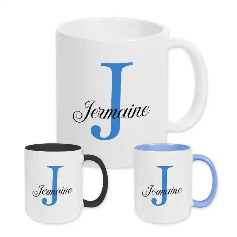 Keramik Tasse mit Namen | Motiv 3 | Jermaine - Druckerino