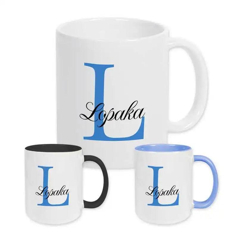 Keramik Tasse mit Namen | Motiv 3 | Lopaka - Druckerino