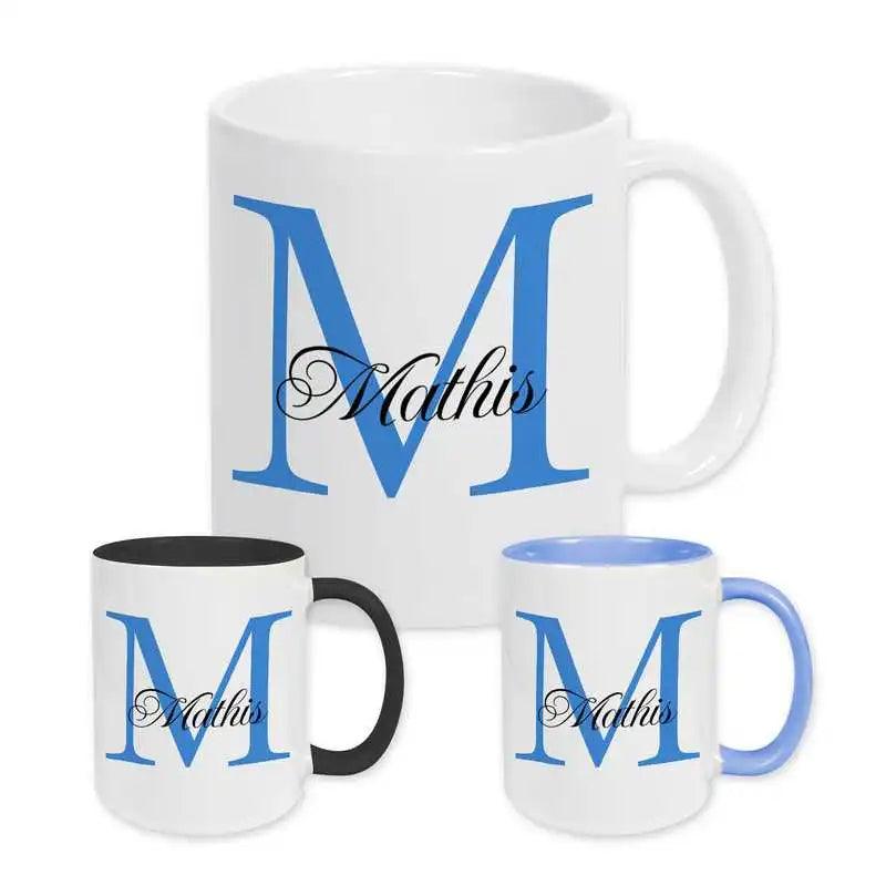 Keramik Tasse mit Namen | Motiv 3 | Mathis - Druckerino