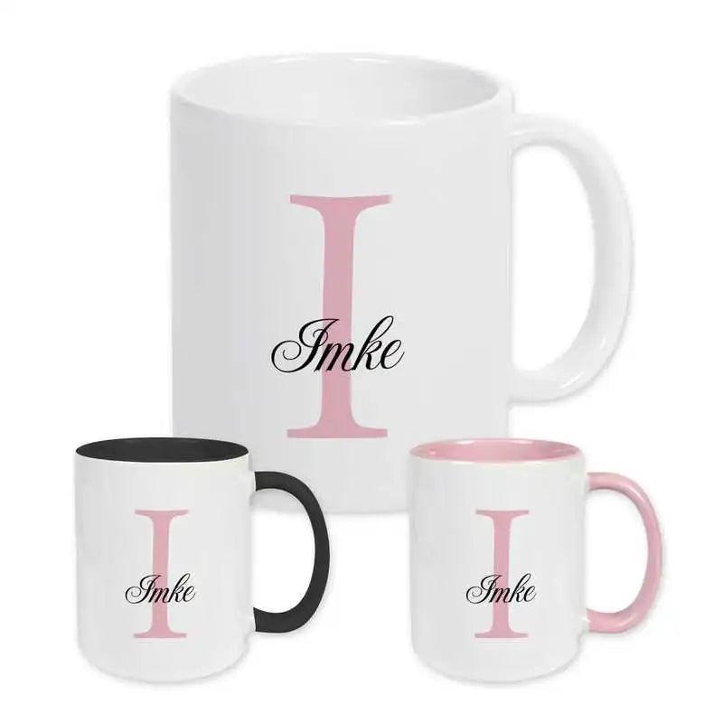 Keramik Tasse mit Namen | Motiv 3 | Name) - Druckerino