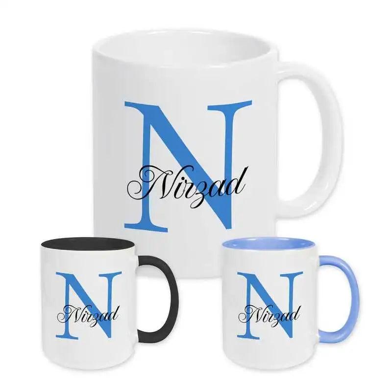 Keramik Tasse mit Namen | Motiv 3 | Nirzad - Druckerino