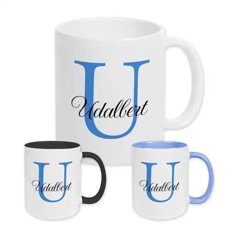 Keramik Tasse mit Namen | Motiv 3 | Udalbert - Druckerino