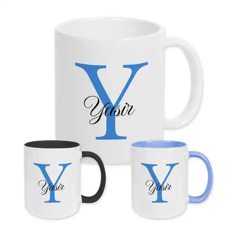 Keramik Tasse mit Namen | Motiv 3 | Yasir - Druckerino