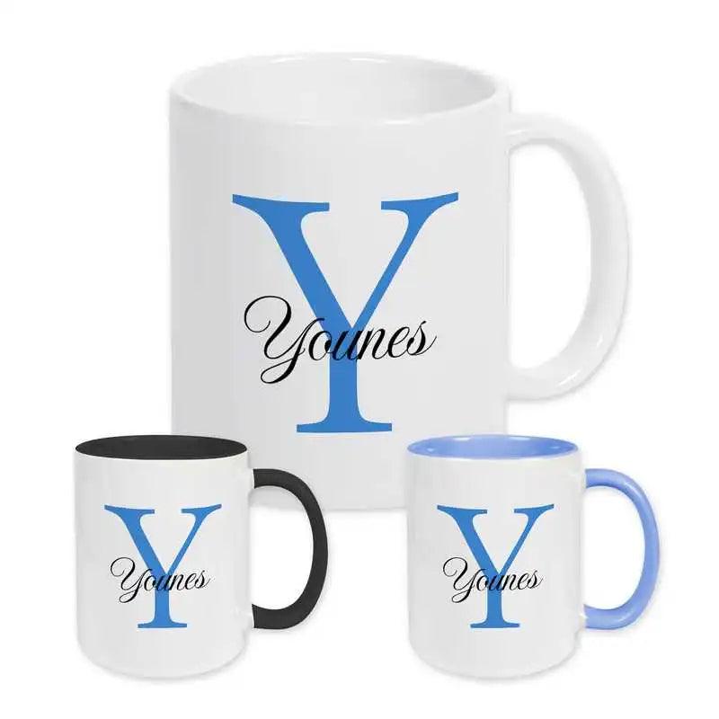 Keramik Tasse mit Namen | Motiv 3 | Younes - Druckerino