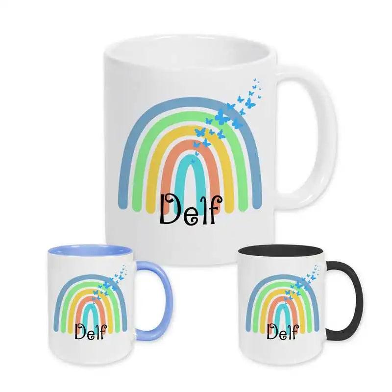Keramik Tasse mit Namen | Motiv 4 | Delf - Druckerino