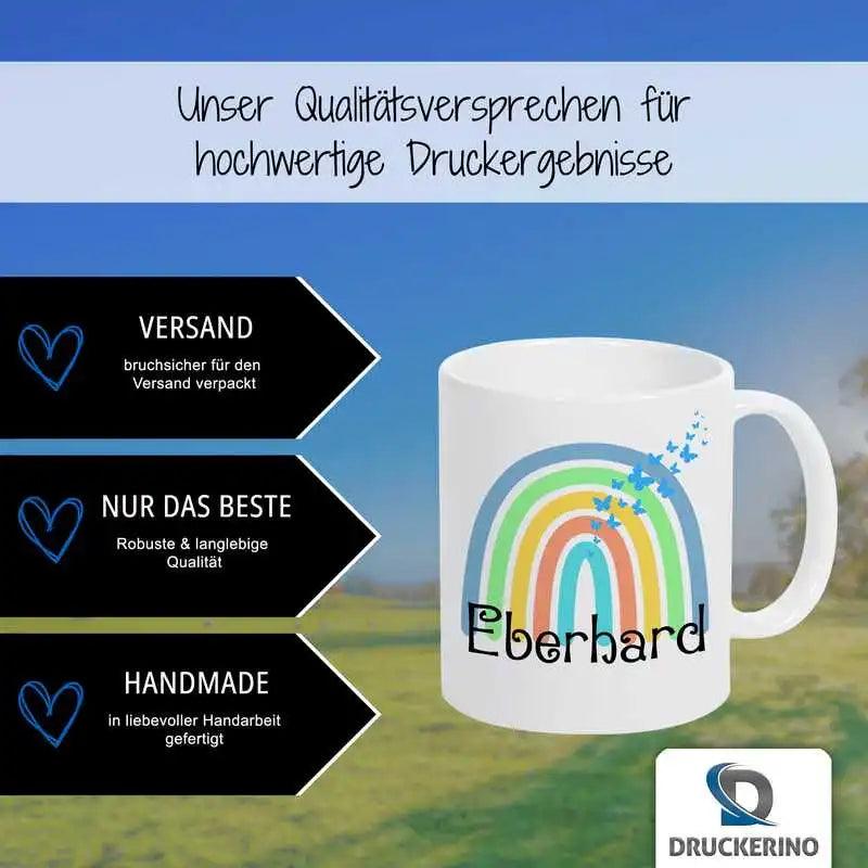 Keramik Tasse mit Namen | Motiv 4 | Eberhard - Druckerino