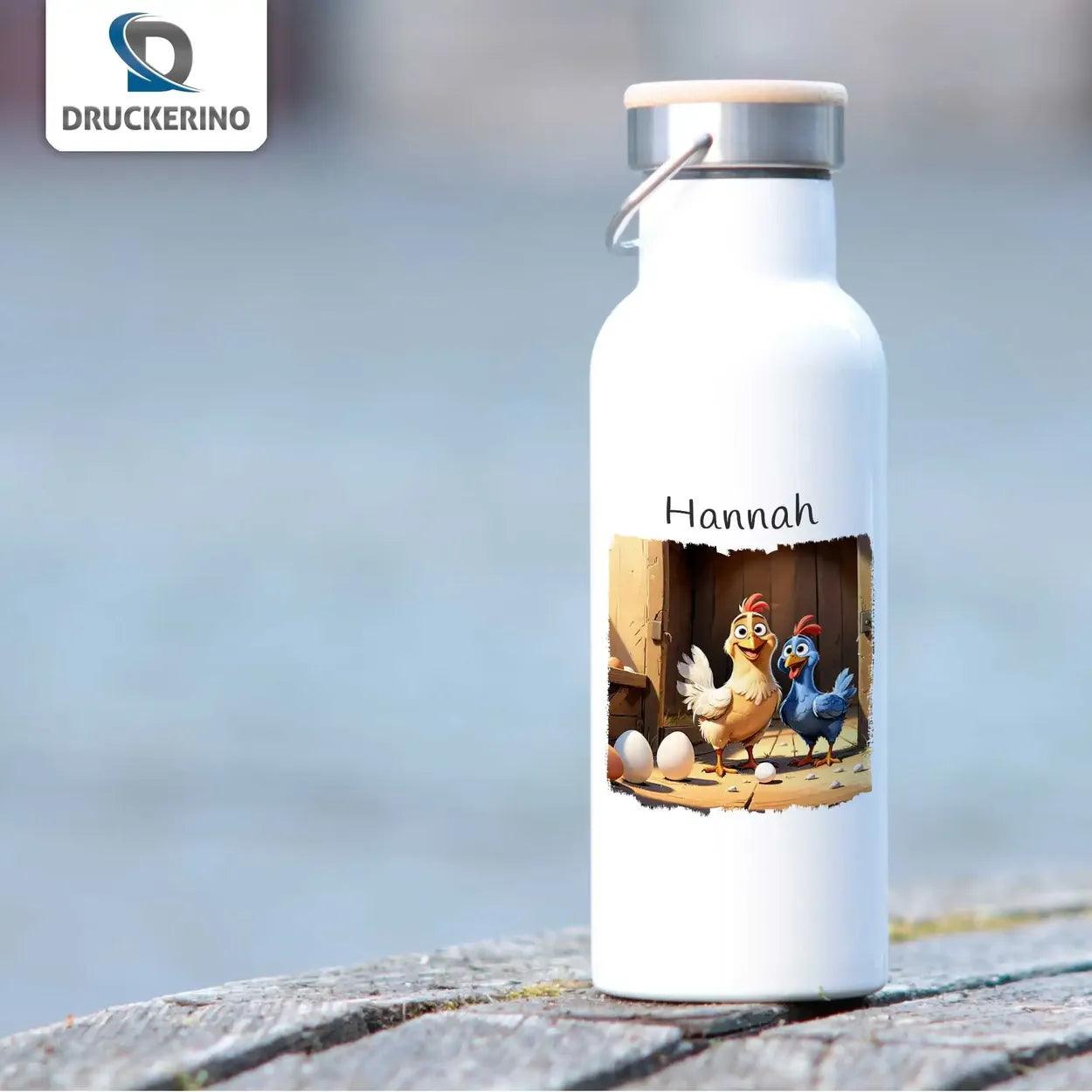 Kinder Trinkflasche Abenteuer Bauernhof - Druckerino
