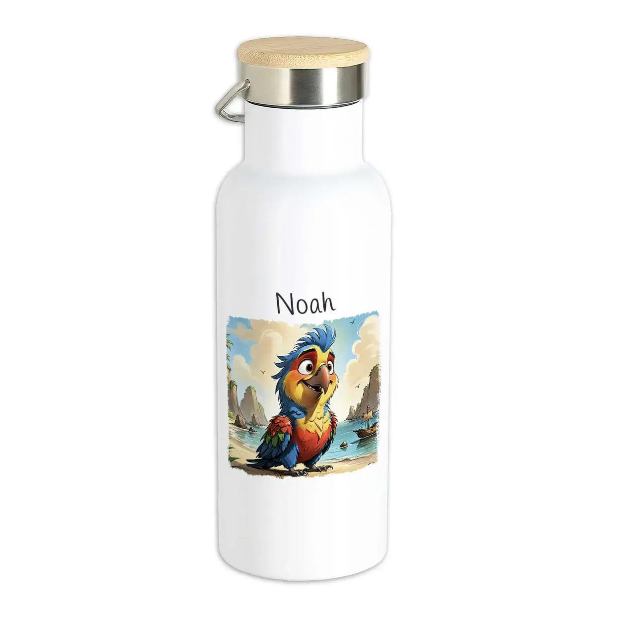 Kinder Trinkflasche Abenteuer-Piratenpapagei - Druckerino