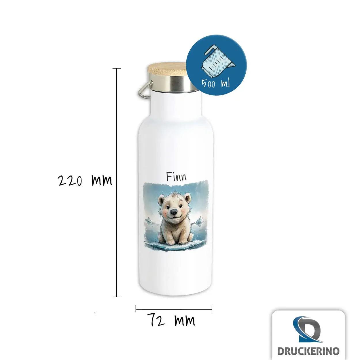 Kinder Trinkflasche Arktisfreund - Druckerino