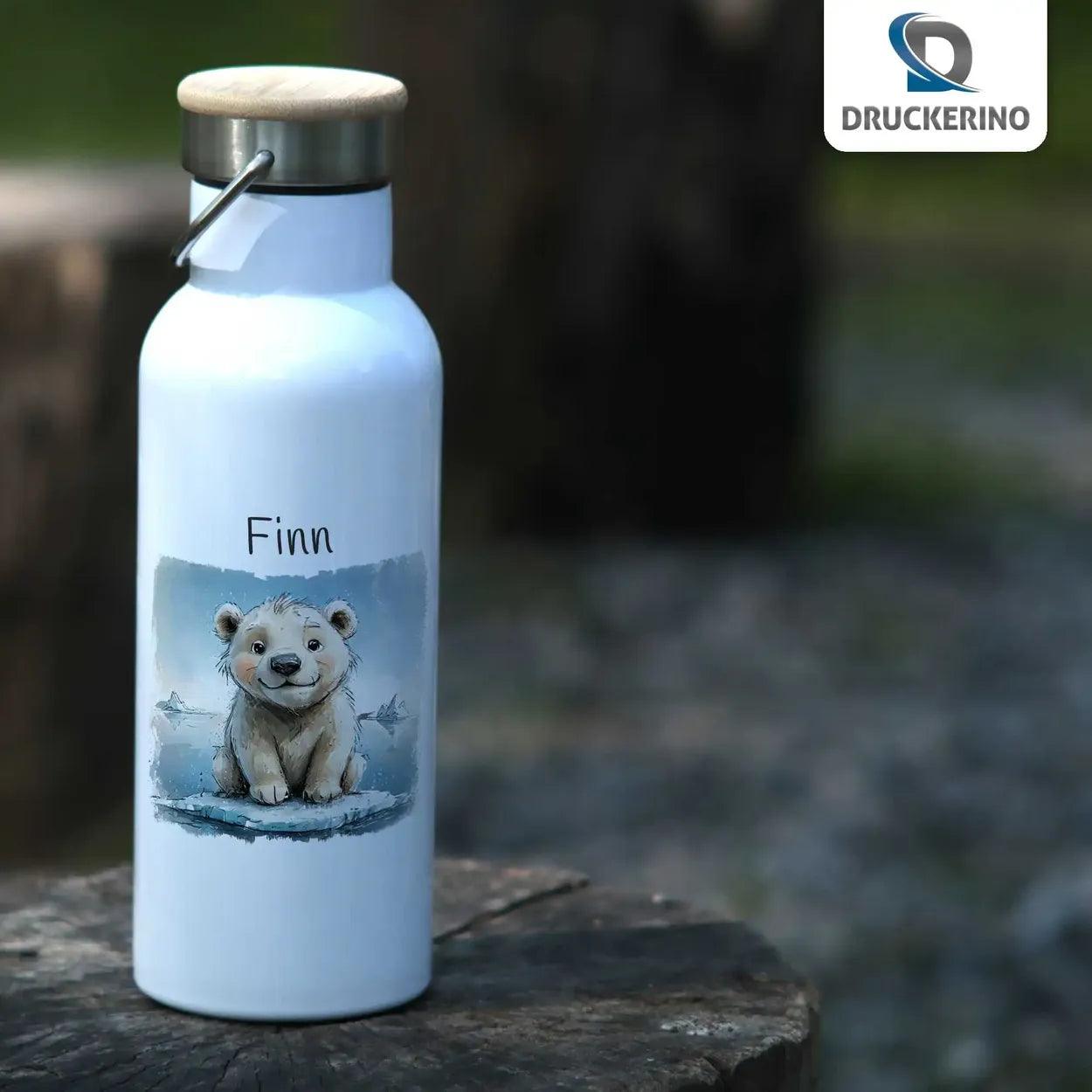 Kinder Trinkflasche Arktisfreund - Druckerino