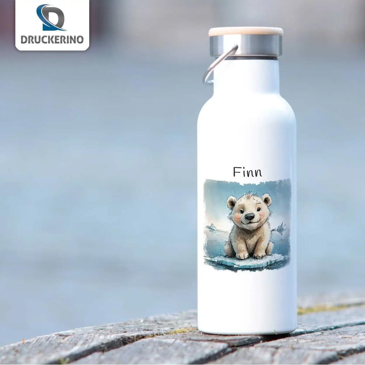 Kinder Trinkflasche Arktisfreund - Druckerino