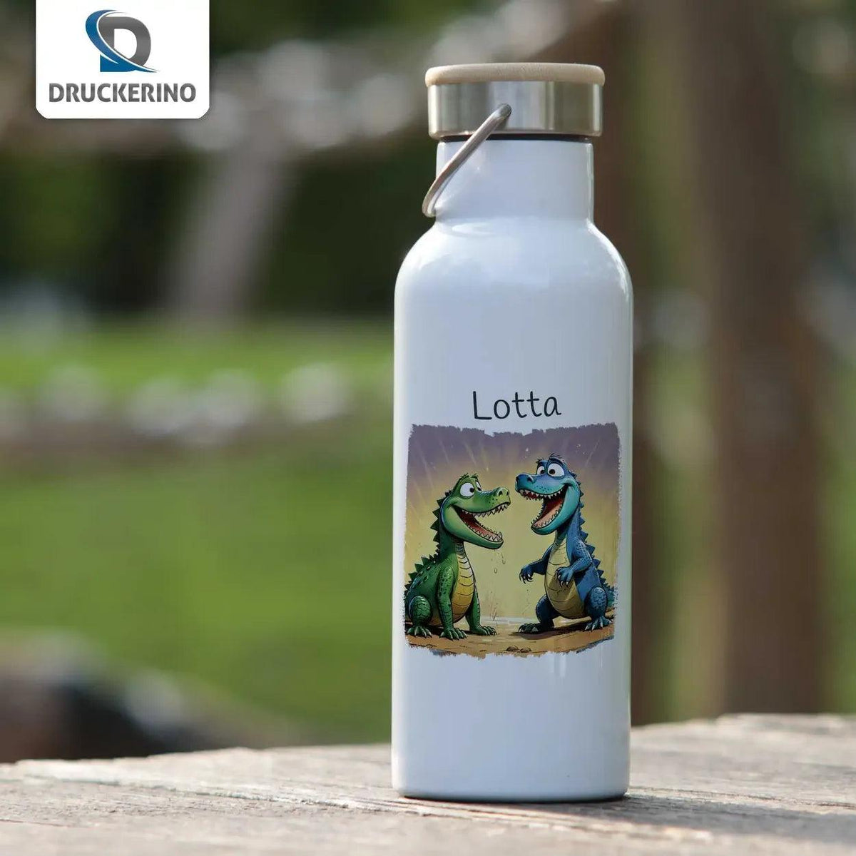 Kinder Trinkflasche Dino Oase - Druckerino
