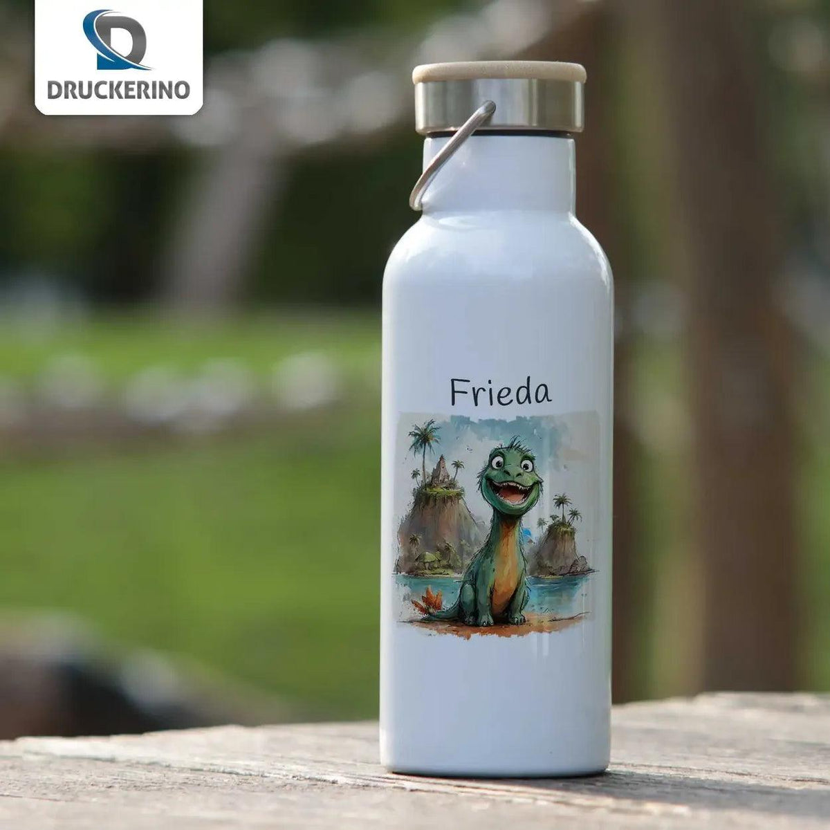 Kinder Trinkflasche Dinosaurier Oase - Druckerino