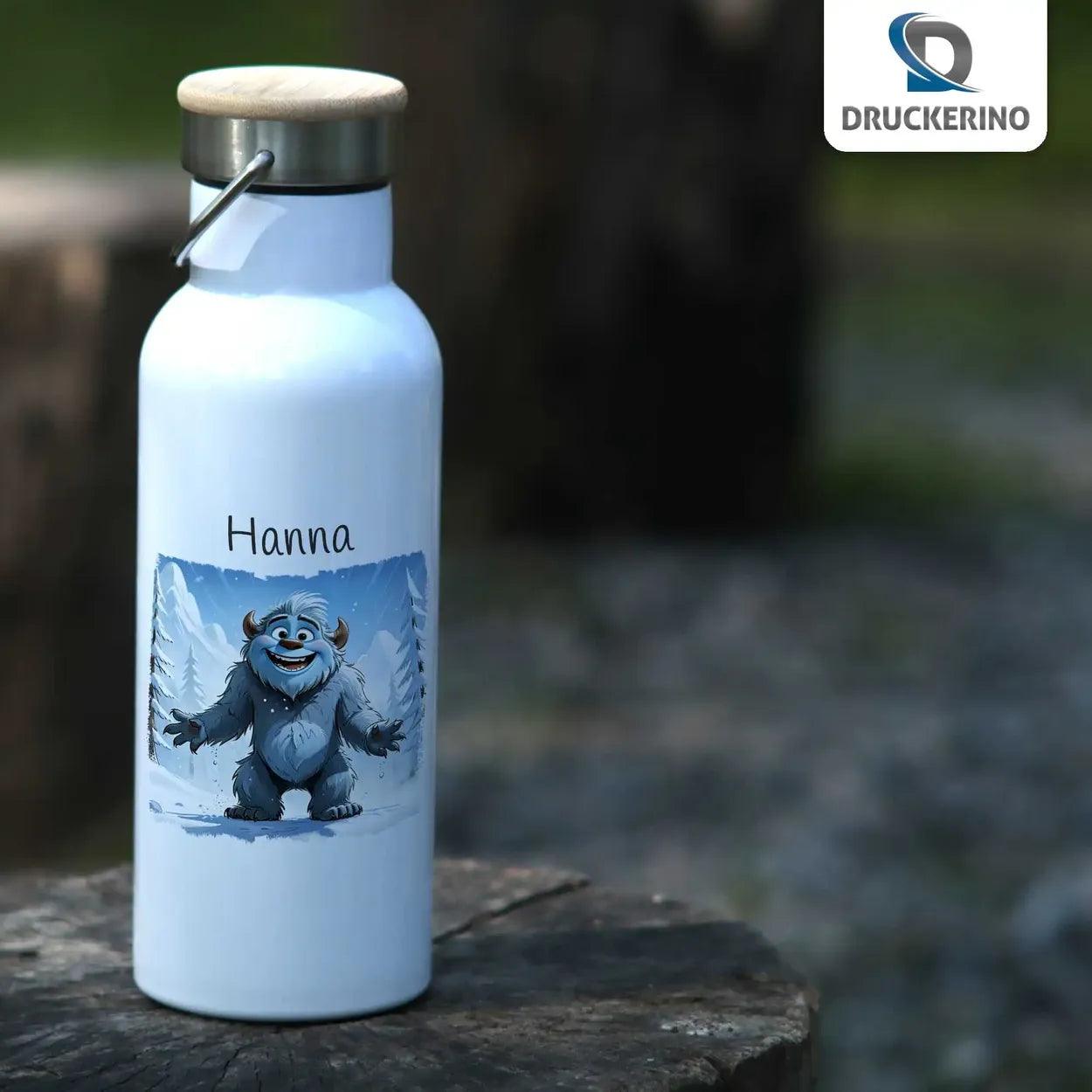 Kinder Trinkflasche Eisiges Kuschelmonster - Druckerino