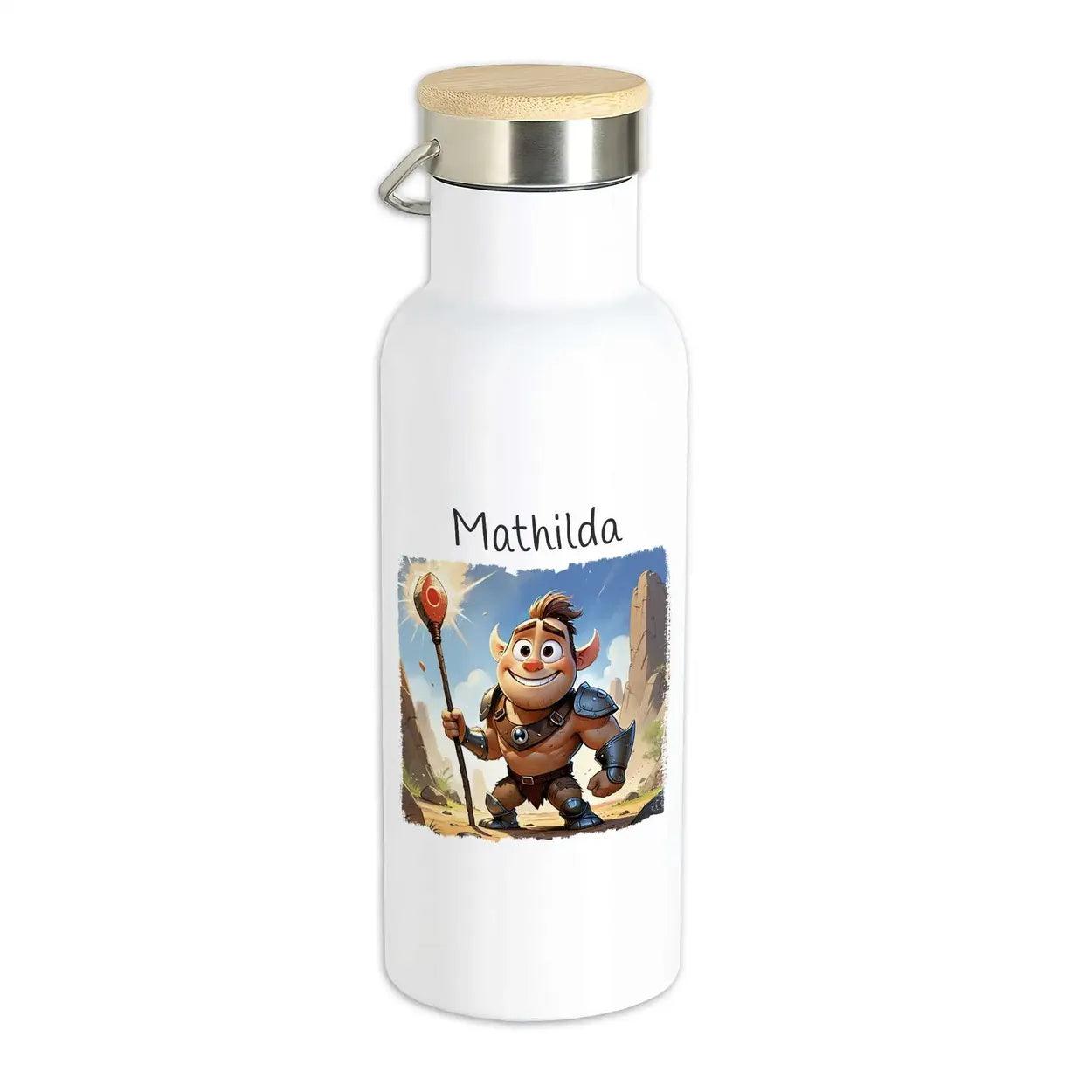 Kinder Trinkflasche Feuerstab-Krieger - Druckerino