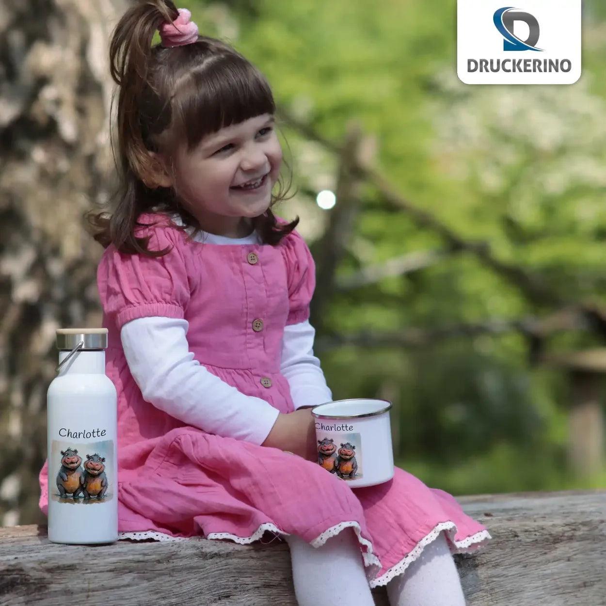 Kinder Trinkflasche Freunde der Wildnis - Druckerino