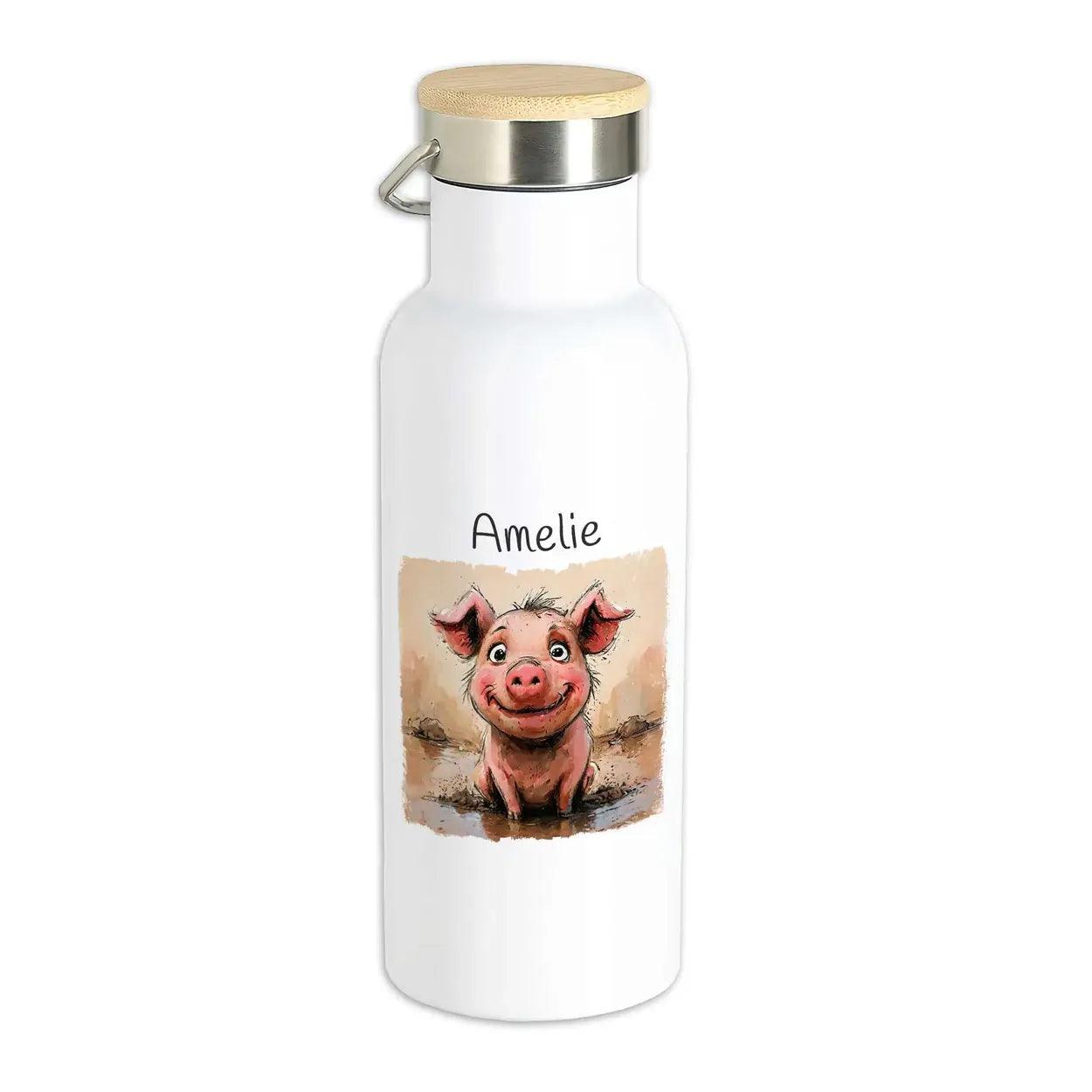 Kinder Trinkflasche Glücksschweinchen - Druckerino