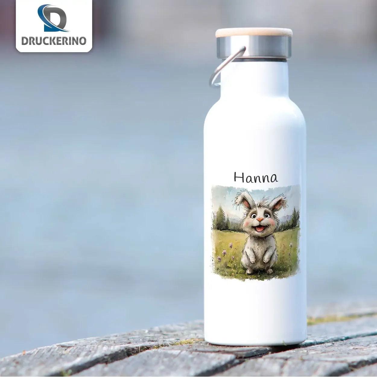 Kinder Trinkflasche Hase - Druckerino