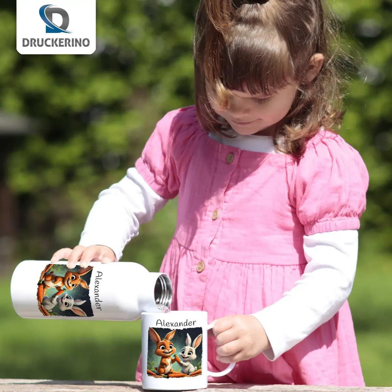 Kinder Trinkflasche Karottenfreunde - Druckerino