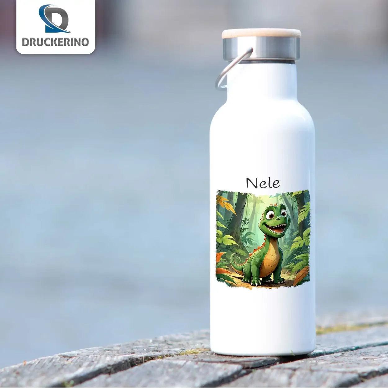 Kinder Trinkflasche Kleiner Dinoheld - Druckerino