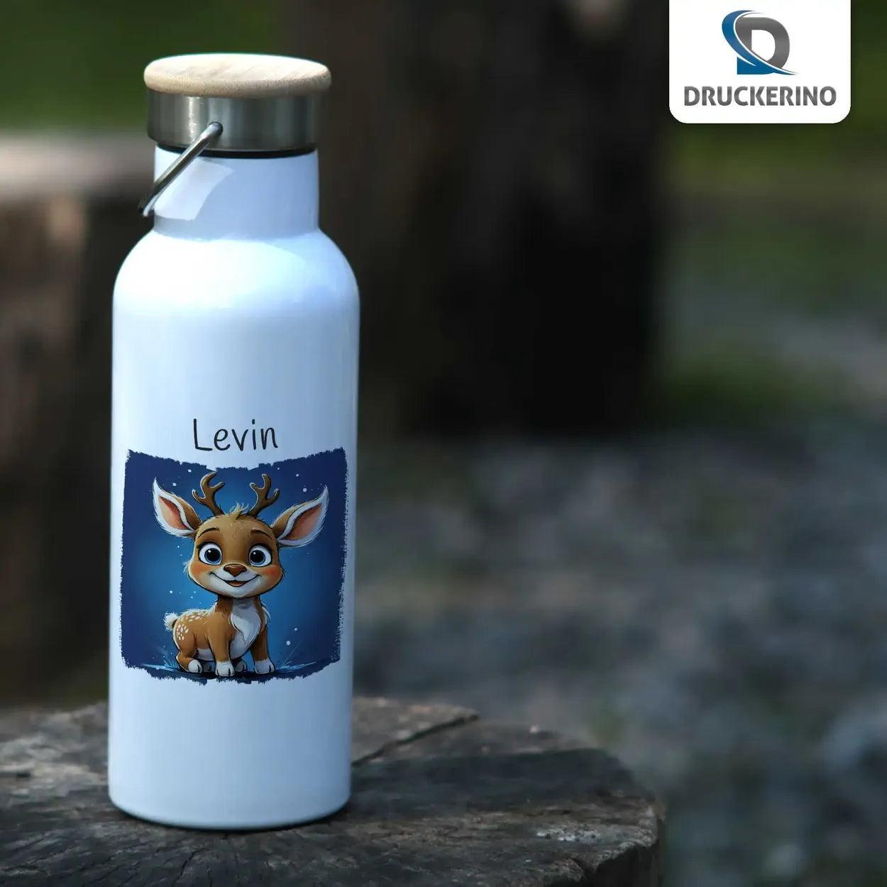 Kinder Trinkflasche Kleines Rehglück - Druckerino