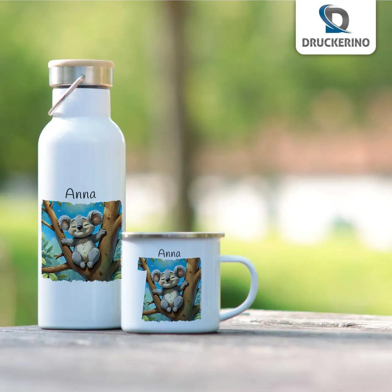 Kinder Trinkflasche Koala Abenteuer - Druckerino