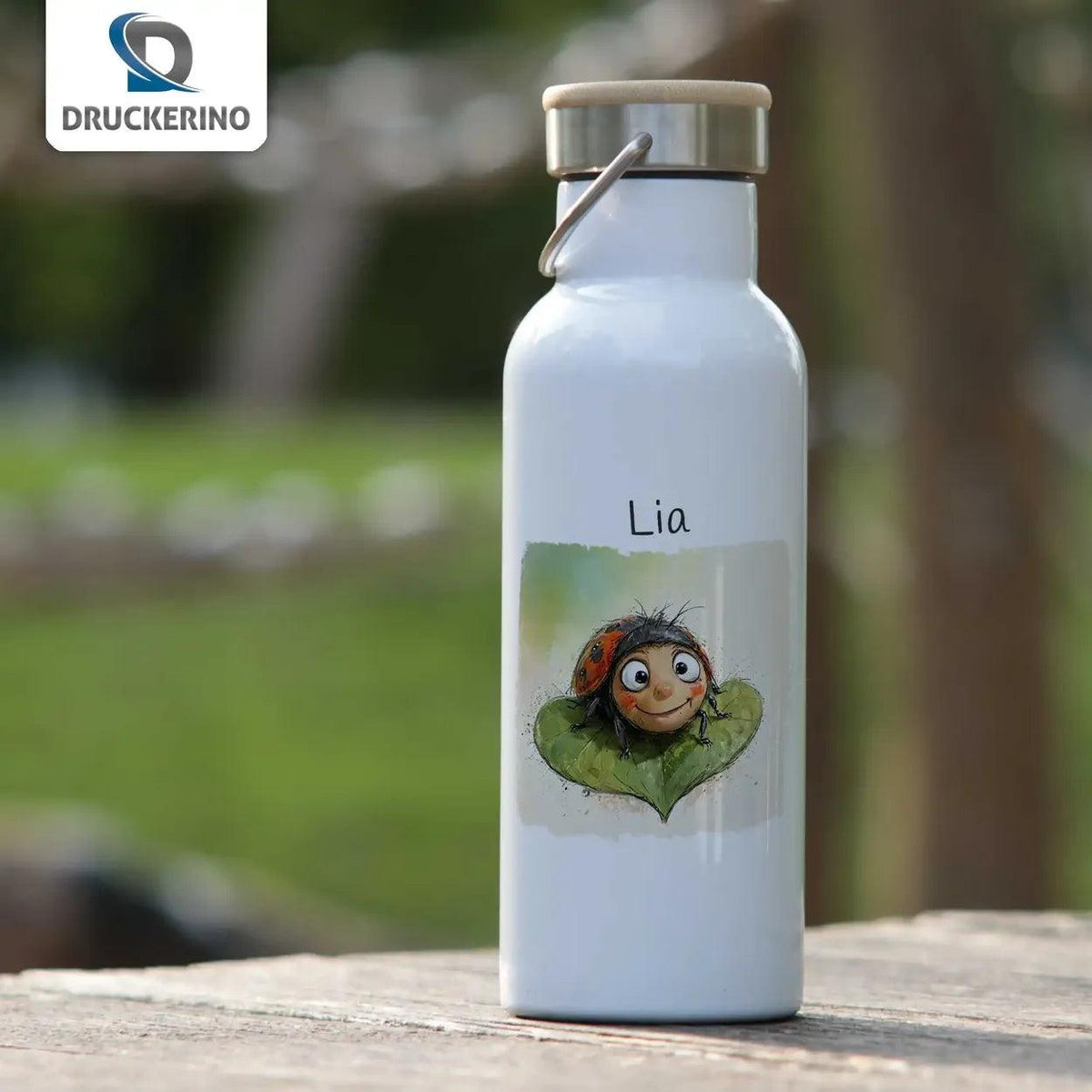 Kinder Trinkflasche Marienkäfer - Druckerino
