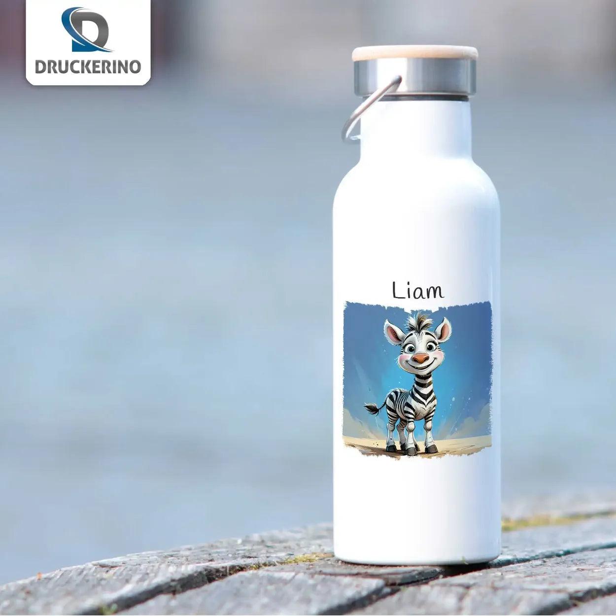Kinder Trinkflasche Oasenfreund Zebra - Druckerino