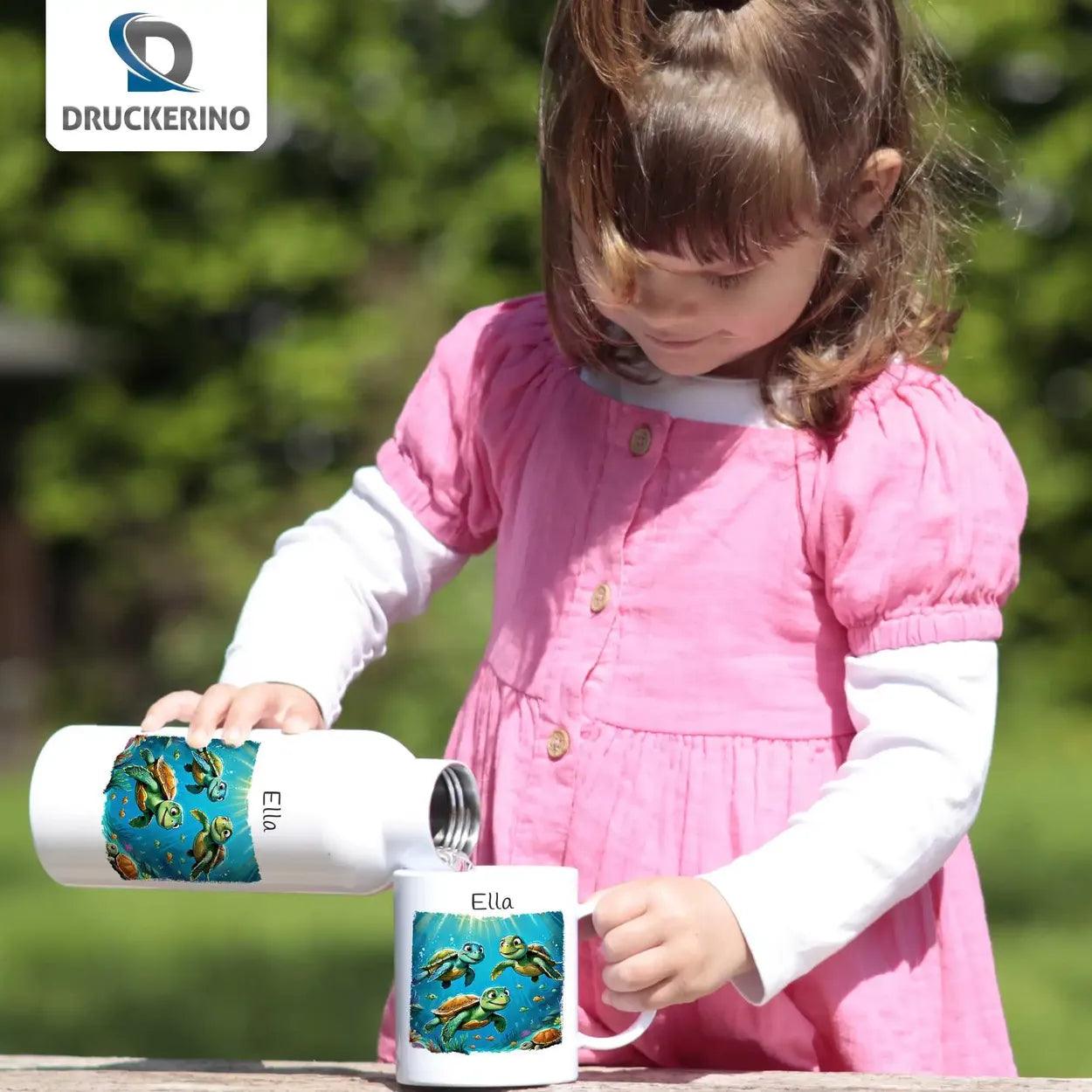 Kinder Trinkflasche Ozeanfreunde - Druckerino
