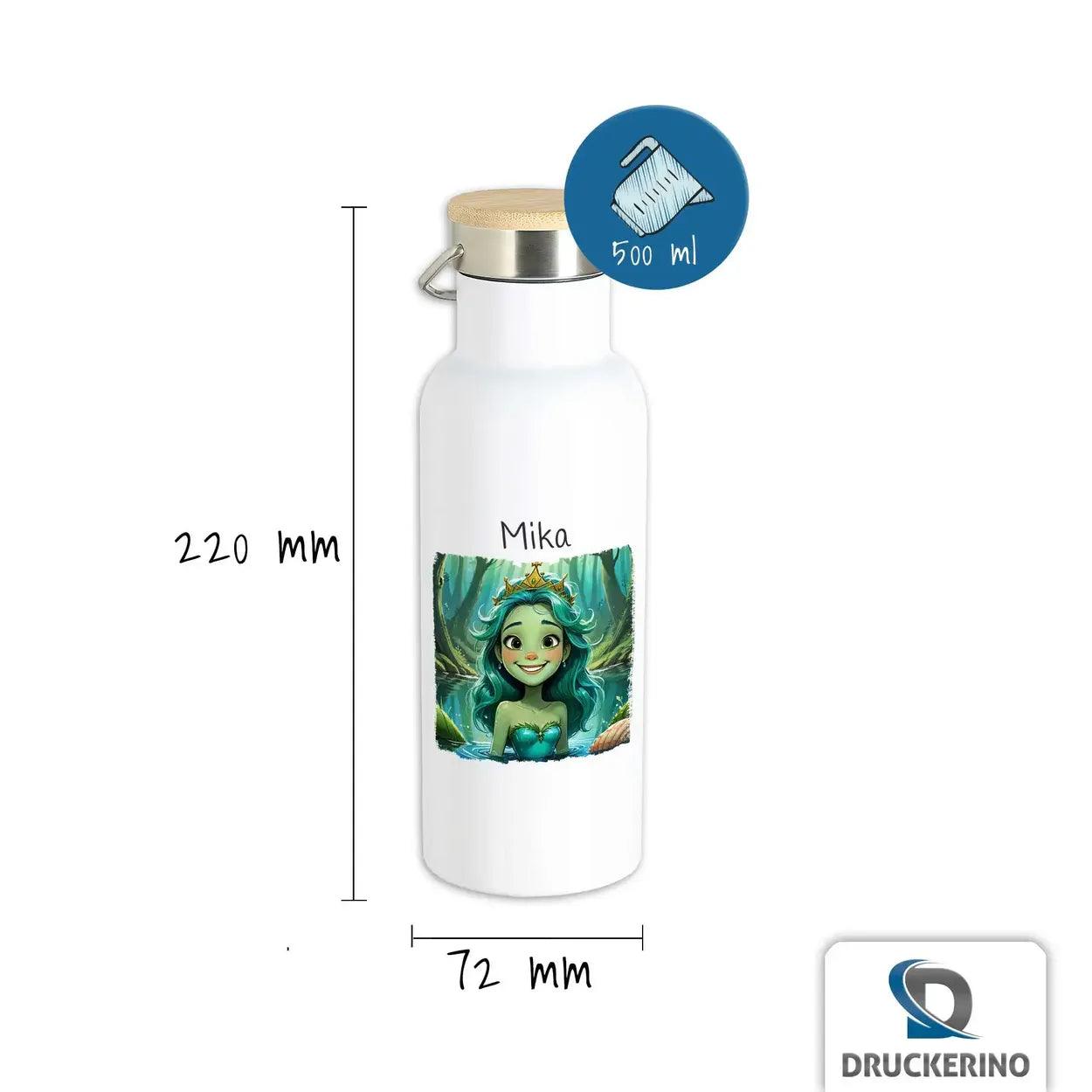 Kinder Trinkflasche Perlenkönigin - Druckerino